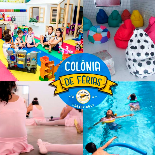 Colônia de férias é no Colégio Academos